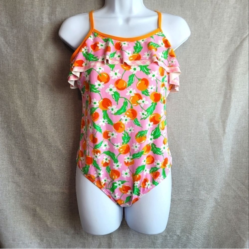Lands End Draper James Girls One Piece Swimsuit - Picture 2 of 8